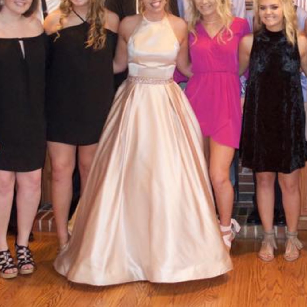 Homecoming prom queen court dress formal halter